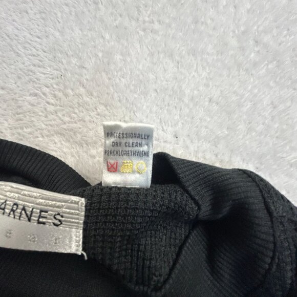 Jhane Barnes Mens Black 100% Silk Waffle Knit Short Sleeve Crew Neck T-Shirt XL - Picture 4 of 7